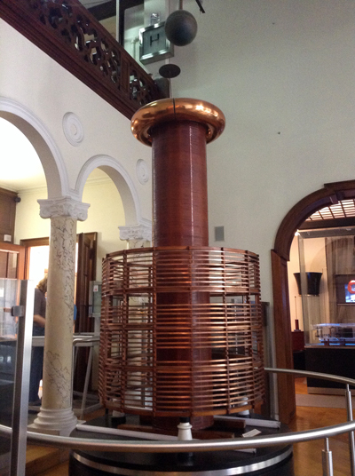 Original 500KV helical Tesla Coil in the Tesla Museum in Belgrade